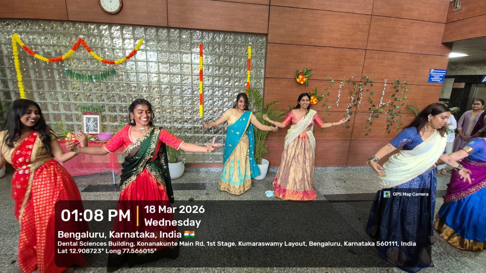 Traditional dance performance by students