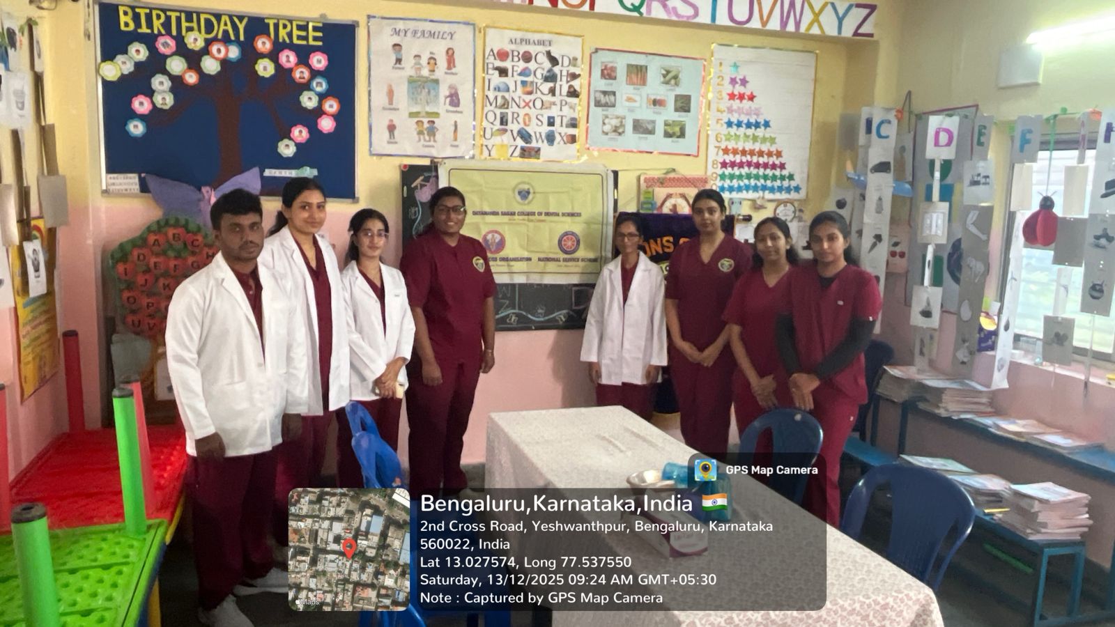 Dental team posing for a group photo