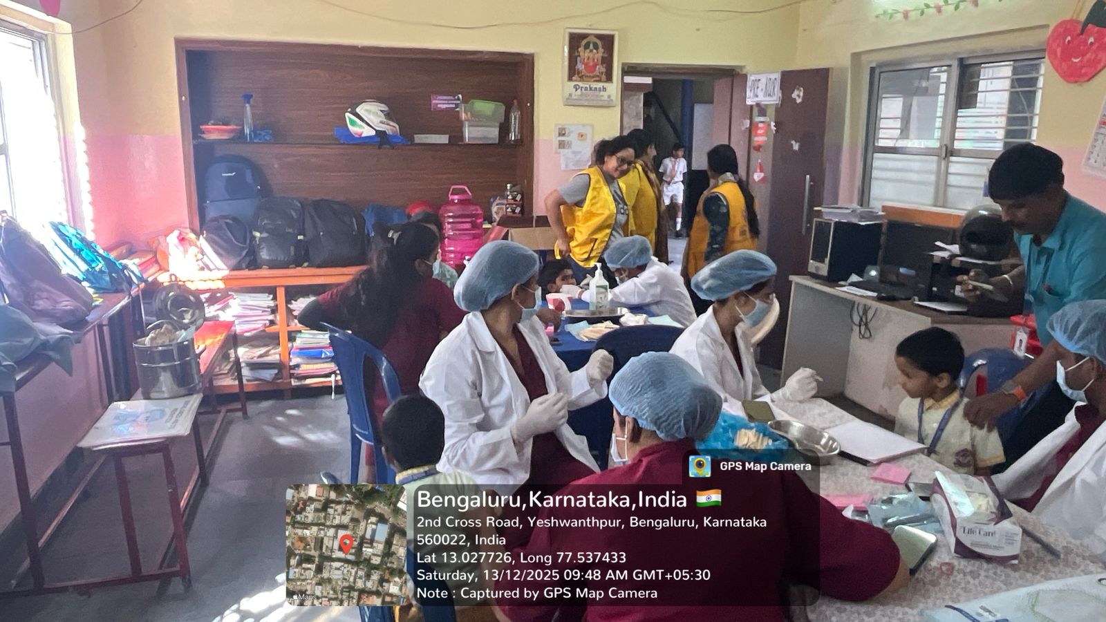 Dental screening in progress