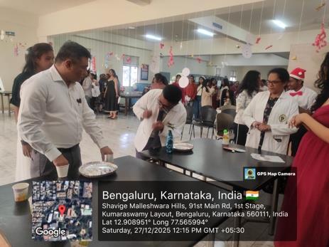 Students and staff participating in interactive games