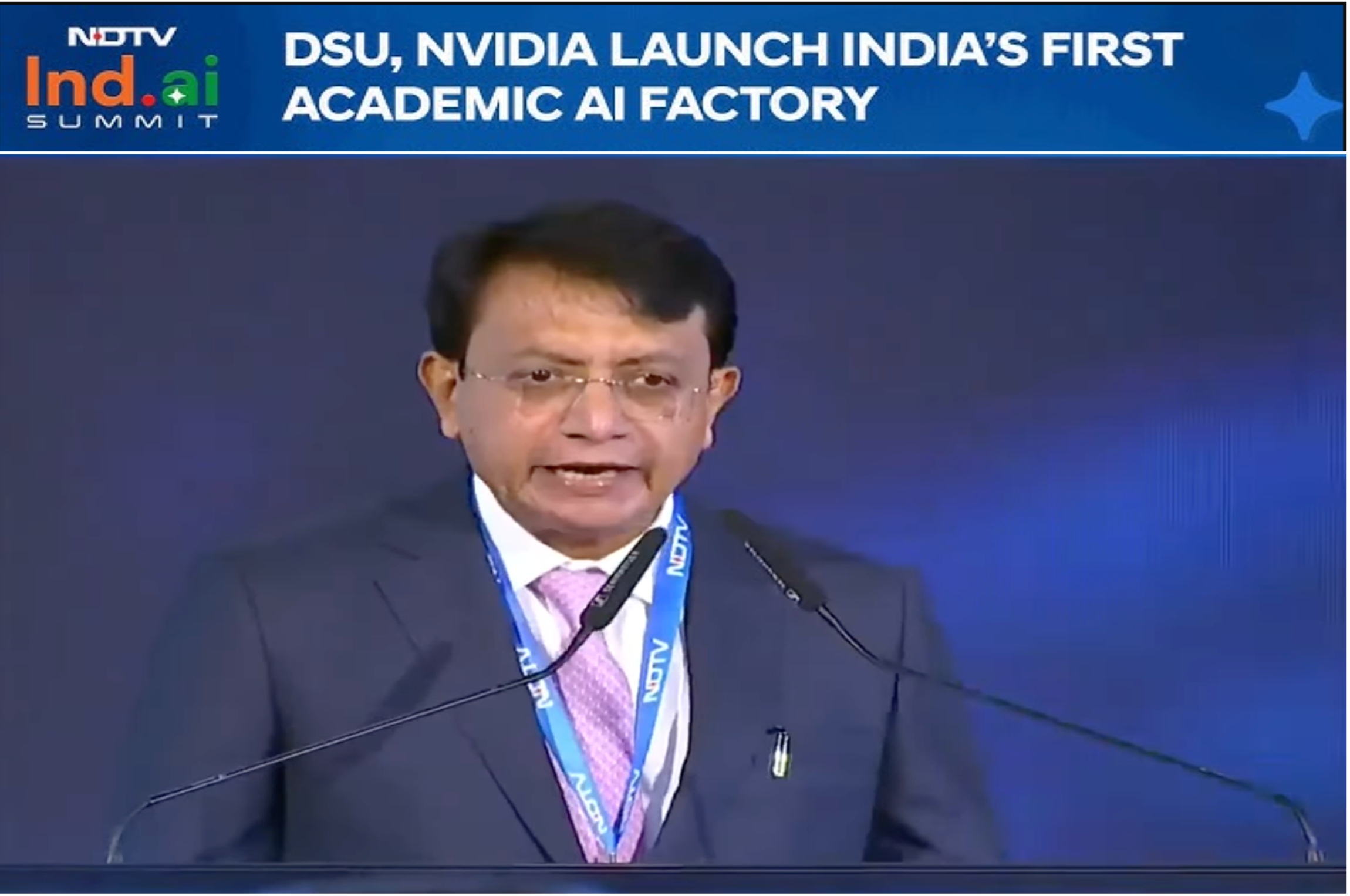 Dr. D. Premachandra Sagar at NDTV Ind.ai Summit