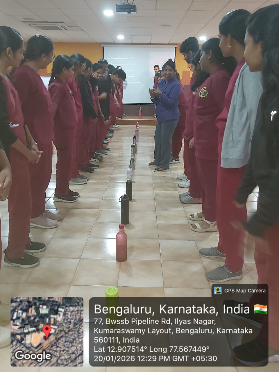 Speaker K.R.Anuraadha Shree interacting with students during the session