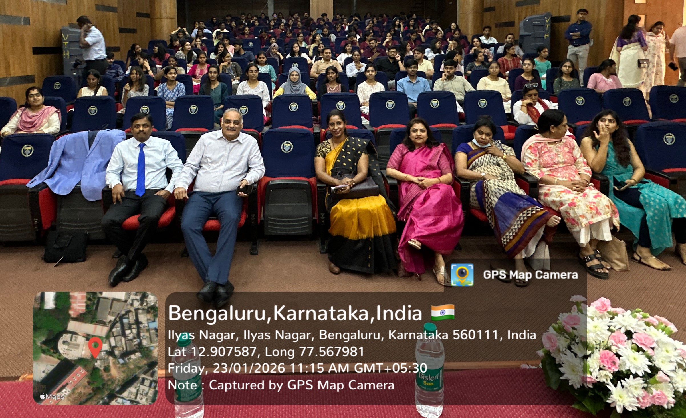 Faculty and students attending the CDE program in the auditorium