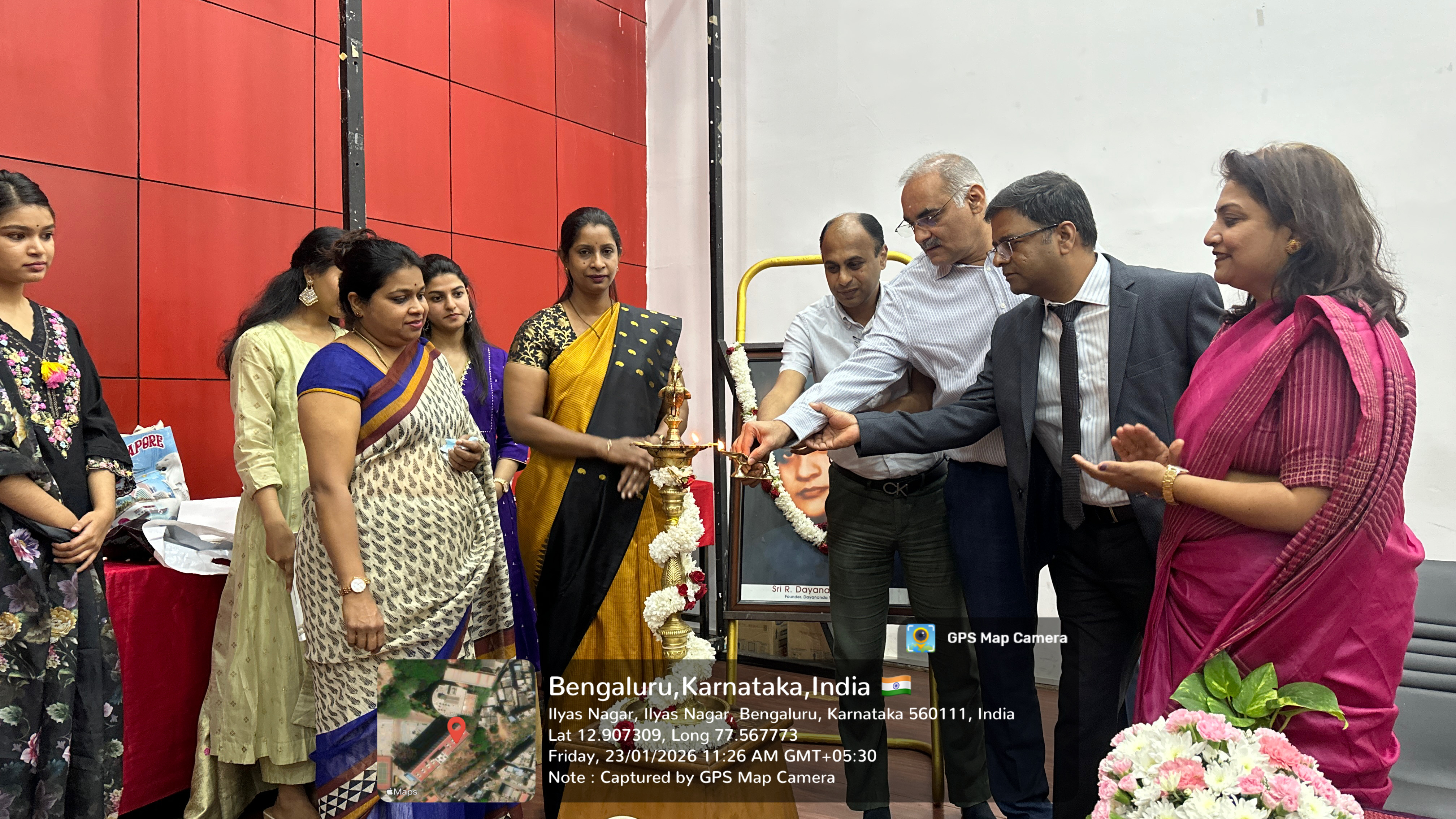 Inauguration ceremony with lamp lighting