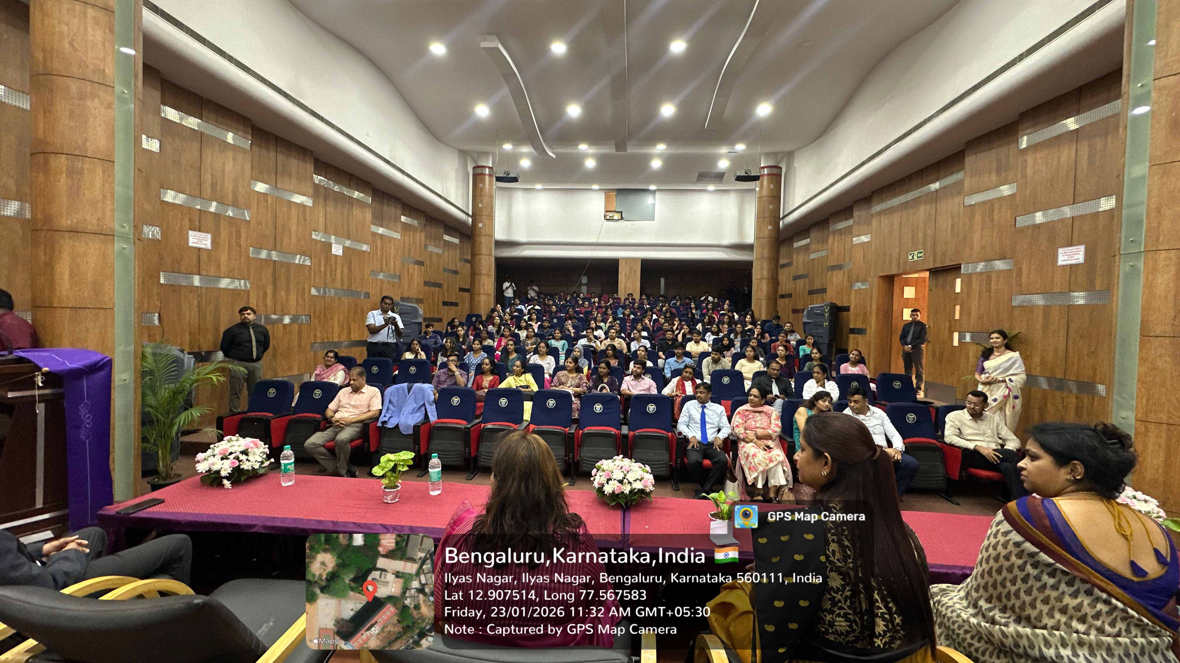 Audience attending the CDE program in the auditorium