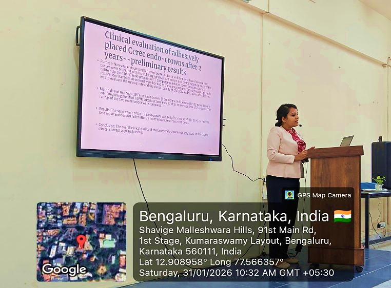 Dr. Aparna Singhal conducting a hands-on demonstration with a camera capturing the process