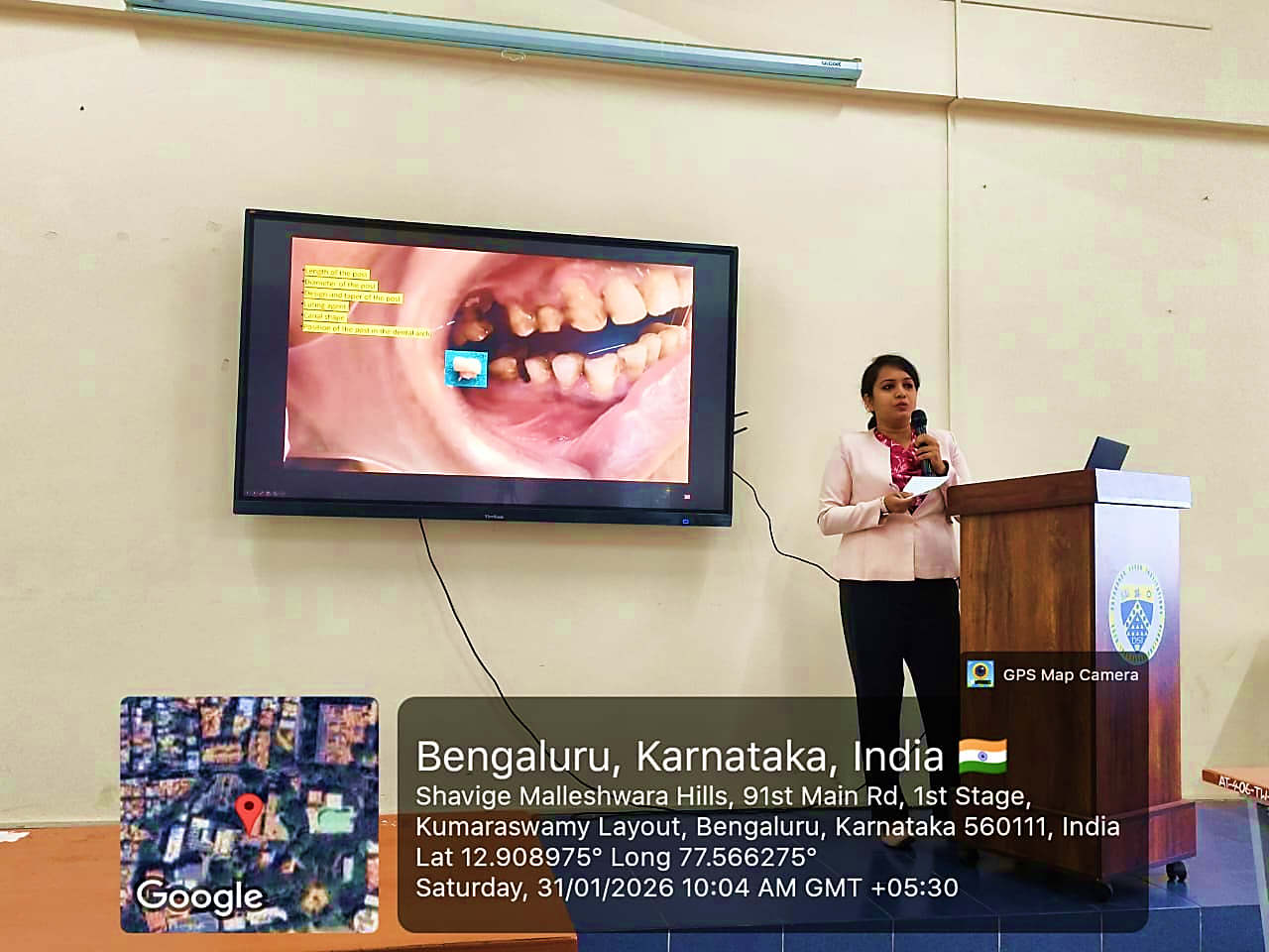 Audience members seated during the program