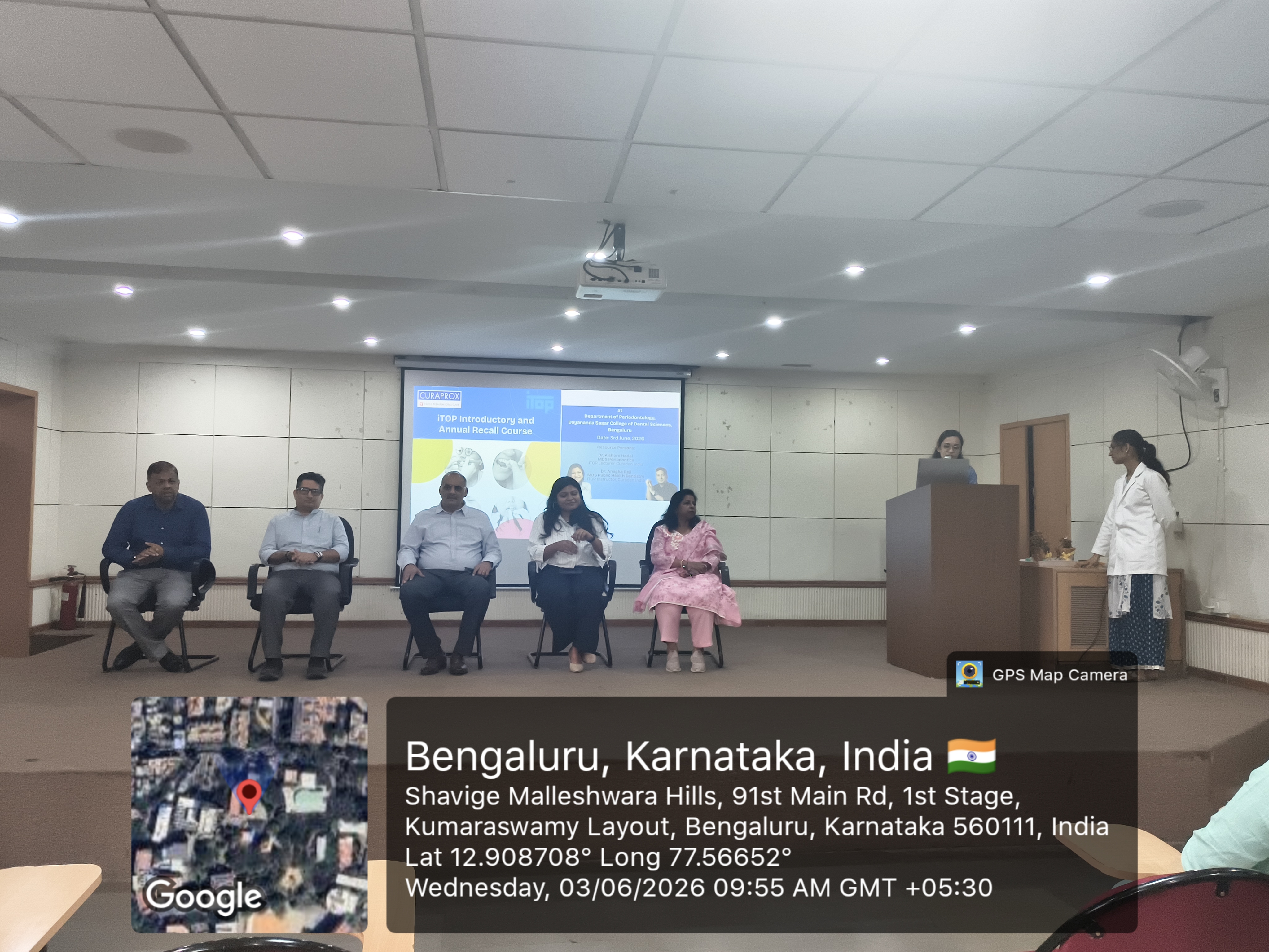 Panel of speakers and faculty at the iTOP course